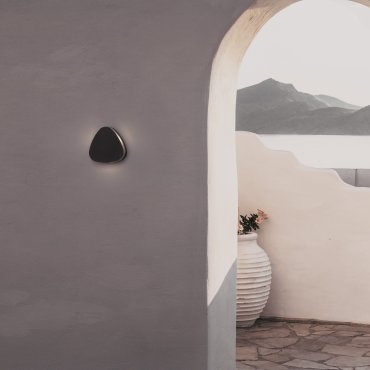 Nova Luce Oono - applique murale extérieure - 16 x 15,5 x 4,6 cm - 8W LED inclus - IP65 - anthracite foncé