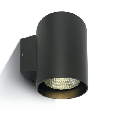 ONE Light Outdoor Wall Cylinders High Power - applique murale extérieure - 14 x 18 x 18,5 cm - 20W LED dimmable inclus - IP65 - anthracite - couleur de lumière blanc chaud