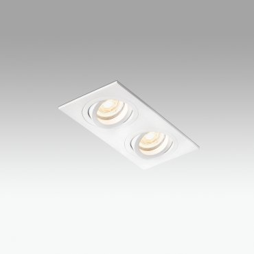 Faro Radon - spot encastré - 180 x 92 mm, 170 x 80 mm format encastré - blanc mat