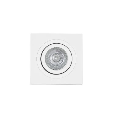 Faro Radon - spot encastré - 92 x 92 mm, Ø 80 mm encastrable - blanc mat