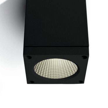 ONE Light Outdoor Ceiling Cylinders - plafonnier d'extérieur - 8 x 8 x 10,7 cm - 6W LED inclus - IP54 - noir
