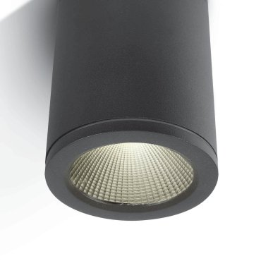 ONE Light Outdoor Ceiling Cylinders - plafonnier extérieur - Ø 8 x 10,5 cm - 6W LED inclus - IP54 - anthracite