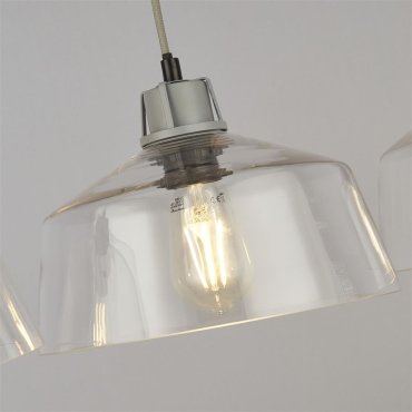 Searchlight Odeon - lampe suspendue - 80 x 120 cm - gris