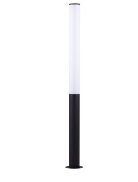 Nova Luce Tube - poteau de jardin - Ø 13 x 120 cm - 27W LED inclus - IP54 - noir sablé