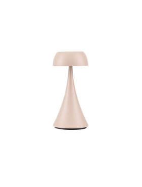 Nova Luce Ycro - lampe de table rechargeable pour extérieur - Ø 8 x 17,5 cm - 2W dimmable LED inclus - IP54 - crème