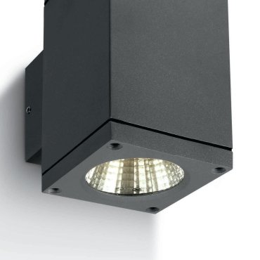 ONE Light Outdoor Wall Cylinders Up &amp; Down Beam - applique murale extérieure - 8 x 11,4 x 14,4 cm - 2 x 6W LED inclus - IP54 - anthracite