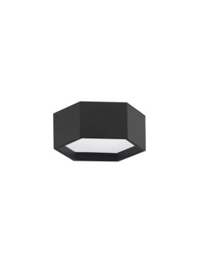Nova Luce Samba - plafonnier - 25 x 10 cm - LED 10W inclus - noir sable