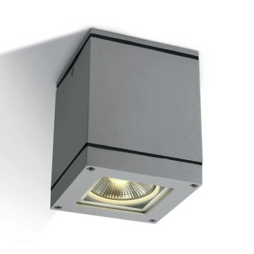 ONE Light PAR30 Outdoor Cubes - plafonnier d'extérieur - 10,8 x 10,8 x 14 cm - IP54 - gris