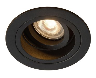 Lucide Embed - spot à encastrer - Ø 91 mm, Ø 83 mm à encastrer - noir