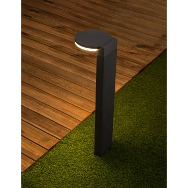 Nova Luce Posen - lampe de jardin - 18 x 19 x 65 cm - 10W LED inclus - IP65 - anthracite