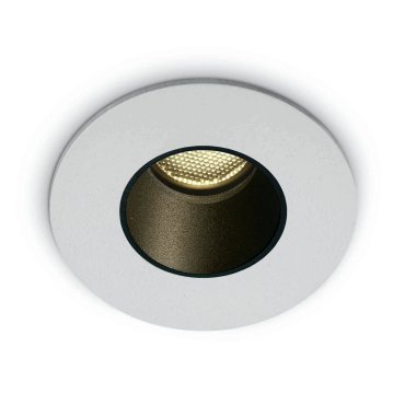 ONE Light - Gamme Dark Light - spot à encastrer - Ø 40 mm, Ø 30 mm à encastrer - 2W LED inclus - IP65 - blanc