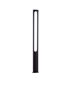 Nova Luce Eta - lampe de jardin - 23 x 200 x 12 cm - 21W LED inclus - IP65 - anthracite foncé