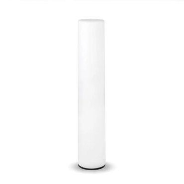 New Garden Fity 100 Battery - lampadaire d'extérieur rechargeable par panneau solaire et avec télécommande - Ø 19 x 100 cm - 10W RGB LED inclus - IP65 - blanc