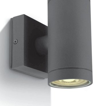 ONE Light GU10 Outdoor Cylinders - applique murale d'extérieur - Ø 6,5 x 14,2 cm - IP54 - anthracite