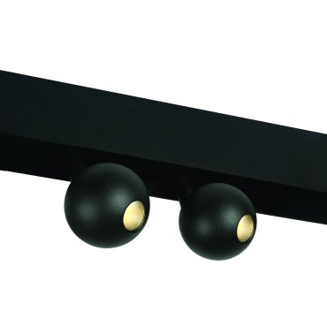 ONE Light système de rail magnétique - Ball Lights - spot sur rail - Ø 5,4 x 8 cm - 2 x 7W LED inclus - noir