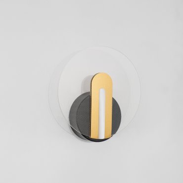 Nova Luce Genti - applique murale - 20 x 11,5 x 11 cm - 7W LED inclus - noir et or