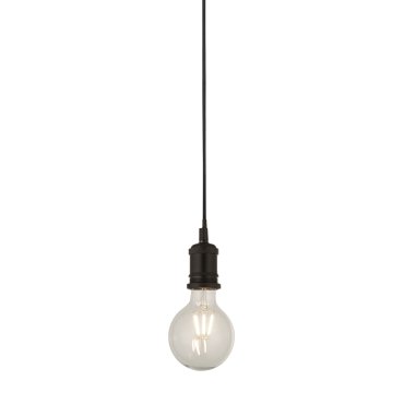 Searchlight Suspension - lampe suspendue - Ø 9,8 x 150 cm - noir mat