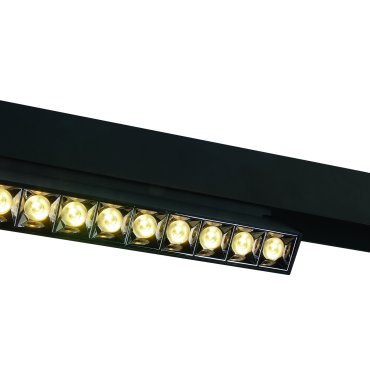 ONE Light système de rail magnétique - Luminaires linéaires - 27 x 3,4 x 9,5 cm - 22W DALI dimmable LED inclus - noir