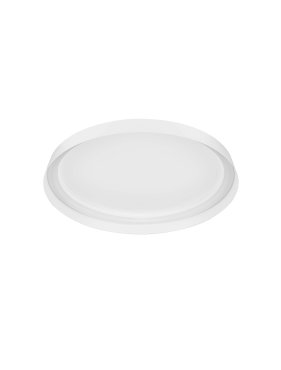 Nova Luce Ormi - plafonnier - Ø 45 x 7 cm - 38W dimmable LED inclus - blanc sablé