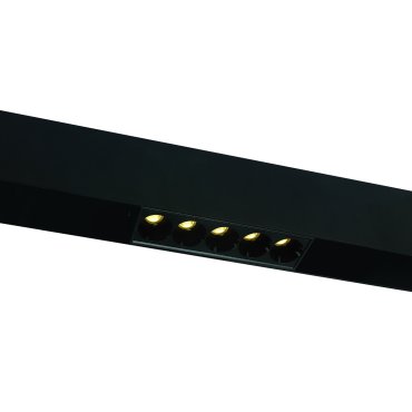 ONE Light système de rail magnétique - Linéaire - spot sur rail - 13,8 x 3,7 x 4,7 cm - 12W LED inclus - noir
