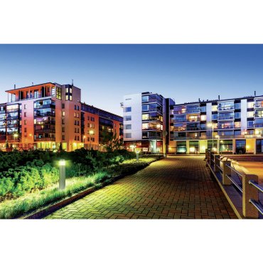 ONE Light LED Bollards Range - lampe de jardin - Ø 12 x 85 cm - 15W LED inclus - IP54 - anthracite