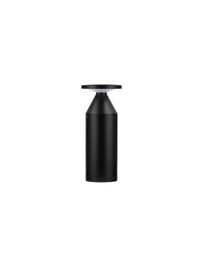 Nova Luce Neve - lampe de jardin - Ø 13 x 30 cm - 11W LED inclus - IP65 - noir sablé