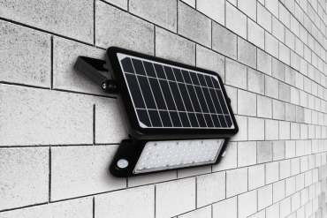 Century Italia Dverso - projecteur solaire avec capteur - 31 x 3,5 x 21,5 cm - LED 10W incluse - IP65 - noir