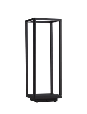 Nova Luce Misti - lampe de jardin - 18 x 50 x 18 cm - 9W LED inclus - IP65 - anthracite foncé