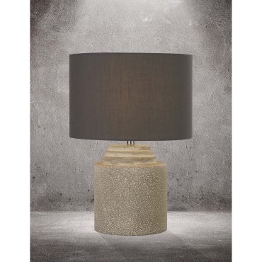 Searchlight Zara - lampe à poser - Ø 25 x 36 cm - gris