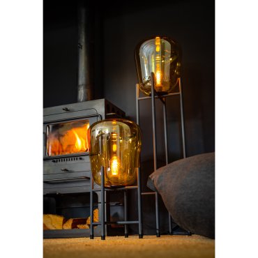 ETH Benn - lampadaire - Ø 33 x 127 cm - noir et or