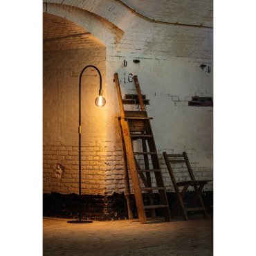ETH Pike - lampadaire - Ø 30 x 180 cm - laiton et noir