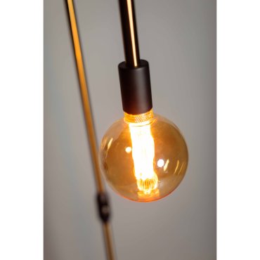 ETH Pike - lampadaire - Ø 30 x  180 cm - noir et laiton