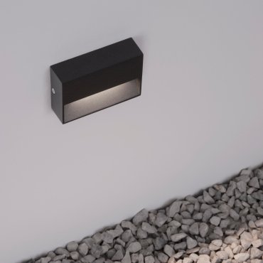 Nova Luce Vision - applique murale extérieure - 10 x 6,7 x 2,9 cm - 2W LED inclus - IP54 - anthracite foncé