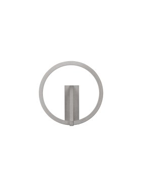 Nova Luce Tilia - applique murale - Ø 22 x 10 cm - 10W LED inclus - nickel brumeux