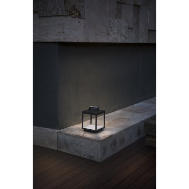 Faro Task - lampes portables - 18 x 18 x 26,8 cm - 5W LED inclus - IP54 - gris foncé