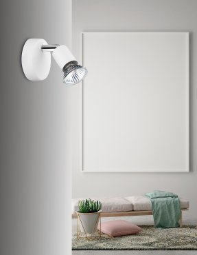 Nova Luce Base - spot en saillie - 8 x 6,7 x 10,9 cm - blanc mat