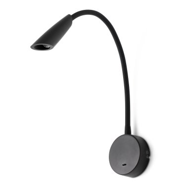 Faro Boken - applique murale avec interrupteur - 5 x 46 cm - 3W LED inclus - noir mat