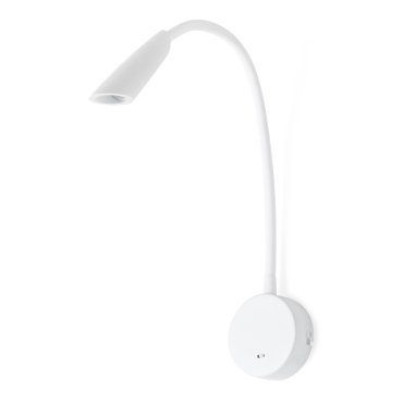 Faro Boken - applique murale avec interrupteur - 5 x 46 cm - 3W LED inclus - blanc mat