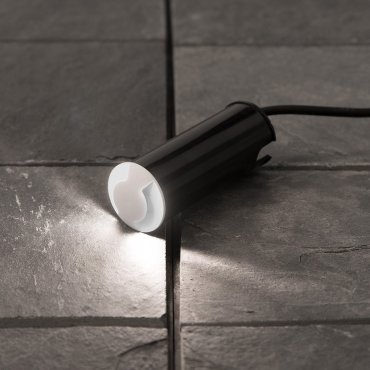 Nova Luce Bang - spot extérieur au sol - Ø 37 mm, 32 mm encastrable - 1W LED inclus - IP67 - blanc