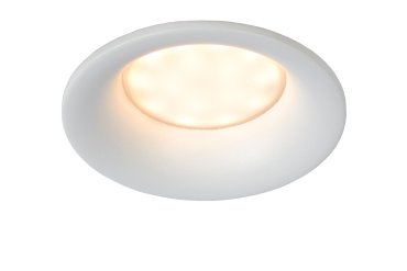 Lucide Ziva - spot encastré - Ø 84 mm, Ø 75 mm à encastrer - IP44 - blanc