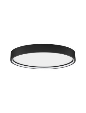 Nova Luce Olaf - plafonnier - Ø 45 x 5 cm - 30W LED dimmable inclus - noir sable
