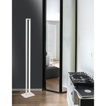 Nova Luce Line - lampadaire - 24 x 19 x 161 cm - 27W LED inclus - blanc sable