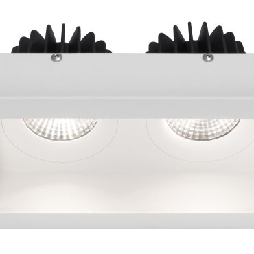 Nova Luce Olbia - spot encastrable - 160 x 90 mm, 150 x 77 mm encastrable - IP44 - blanc