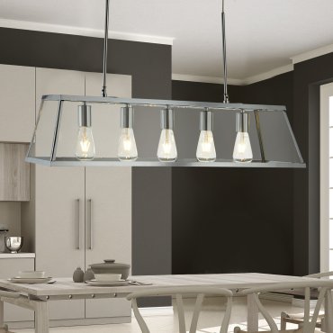 Searchlight Voyager - lampe suspendue - 90 x 20 x 100 cm - chrome