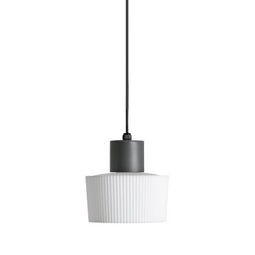 Faro Muffin - lampe suspendue - Ø 22 x 155 cm - IP44 - gris foncé
