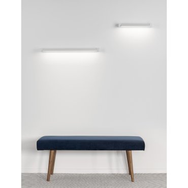 Nova Luce Line - applique murale - 40 x 9 x 4,2 cm - 12W LED inclus - blanc sable