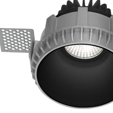 Nova Luce Belluno - spot encastré sans garniture - Ø 82 mm, Ø 105 mm encastré - IP54 - noir