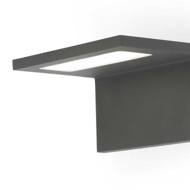 Faro Ele - applique murale - 17 x 13,5 x 9 cm - 6W LED inclus - IP54 - gris foncé