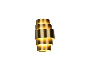 Artdelight Rolls - applique murale - 13 x 13 x 22 cm - bronze