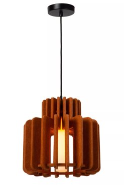 Lucide Rollo - lampe suspendue - Ø 31 x 150 cm - terre cuite